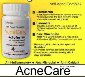 AcneCare Lactoferrin Anti-Acne Complex, 30 capsules